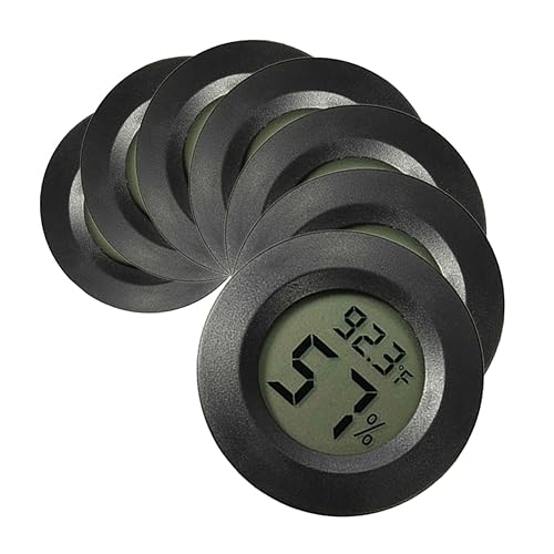 Kisangel 14pcs Mini Digital Hygrometer and Thermometer for Reptile Tanks Accurate Humidity and Temperature Gauge for Terrariums Incubators and Indoor Use Compact and Portable
