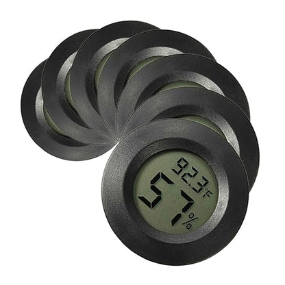 Kisangel 14pcs Mini Digital Hygrometer and Thermometer for Reptile Tanks Accurate Humidity and Temperature Gauge for Terrariums Incubators and Indoor Use Compact and Portable