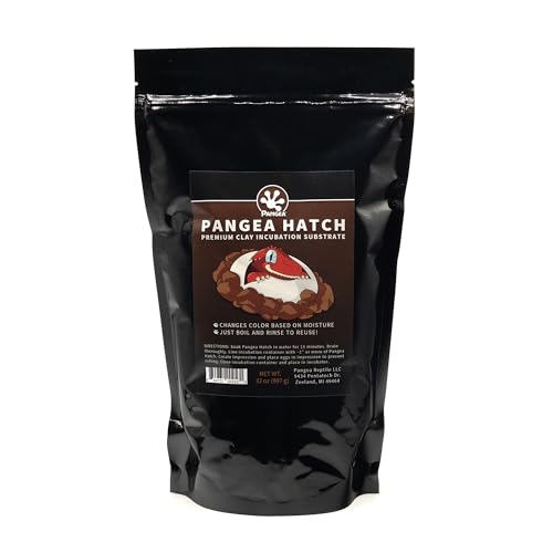 Pangea Hatch Premium Reptile Egg Incubation Substrate, 2 lb | Reptile Incubator, egg hatching substrate, vermiculite for reptiles substitute with visual moisture level color, reusable - size: 2 lb