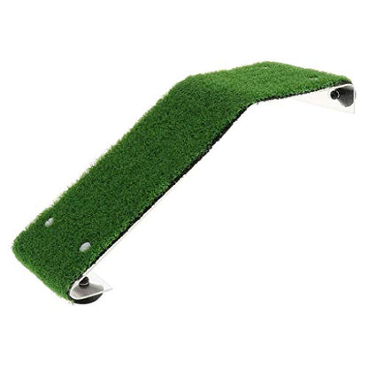 XMHF Artificial Turtle Ladder Basking Platform Aquarium Fish Tank Plastic Grass Animal Reptile Pier Green - size: TL30