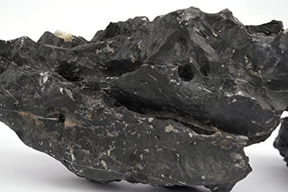 Dark Seiryu Stone Aquascaping Rock 36lb Planted Aquarium Iwagumi | Dark veined texture; iwagumi, planted aquascape - size: 09 Dark Seiryu Stones(3-11inch,36lbs)
