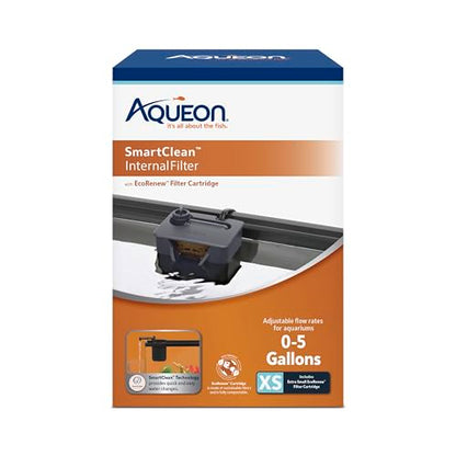 Aqueon QuietFlow Internal Filter with SmartClean Technology, Extra Small - size: Extra Small Filter, style: Extra Small Filter