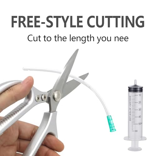 9-Piece Puppy Tube Feeding Kit – Includes 5 Feeding Tubes, 3 Syringes (10ml, 30ml, 60ml) & 1 Bulb Syringe – Ideal for Small Pets, Kittens, Lambs & Whelping Care