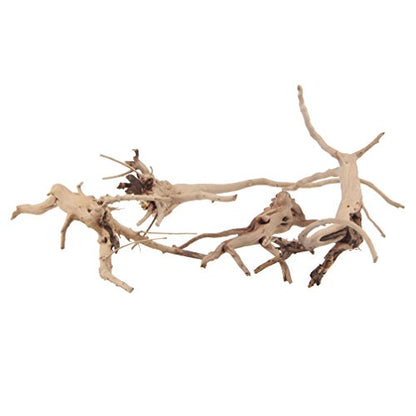 emours Natural Spider Wood Driftwood Vine Branches Reptiles Aquarium Decoration Assorted Sizes,Small,4 Pieces