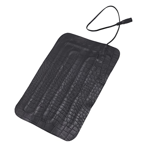 FTVOGUE Reptile Heating Pad, PU Leather Heating Mat with 3 Temperature Settings Up to 122°F, 8.5W 5V Pet Warmer Mat with 30 Minute Timer for Reptiles Turtles Lizards Snakes (1522)
