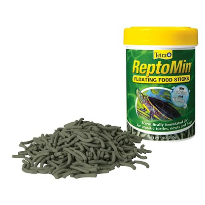 Tetra ReptoMin Floating Food Sticks, Food for Aquatic Turtles, Newts and Frogs, 1.94 oz - size: 1.94 Ounce (Pack of 1)