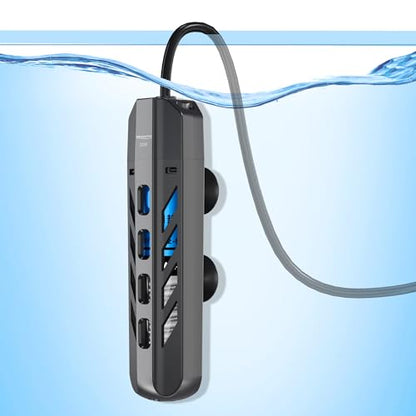 Submersible Aquarium Heater 25W with Protective Cover and Work Indicator Light, Constant Temperature 78℉ Around for Betta, Turtle, Freshwater and Saltwater Tanks, 1-5 Gallon Fish Tanks - size: 25W for 1-5 gallon