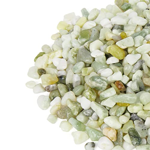 GASPRO 2.5 Pound Pebbles for Indoor Plants, 3/8 Inch Decorative Pebbles for Bamboo, Vase, Succulents, Highly Polished and Smooth Surface, Jade - color: Jade, size: 2.5 Pounds
