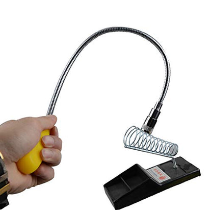 Telescopic Inspection Mirror, Round Mirror (Diameter 5cm / 1.96in), Telescopic Magnetic Pickup with LED Lights, Directional Magnetic Pickup with LED Light, 3-in-1 Tool Set - style: Model-2