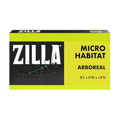 Zilla Micro Habitat Terrarium, Arboreal, with Locking Latch, for Isopods, Spiders, Insects, Large - size: Large, style: Arboreal