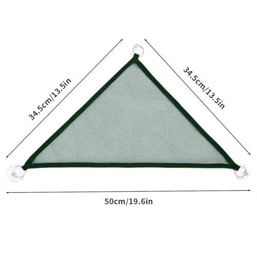 2 Pcs Bearded Dragon Lizard Hammock, Geckos Hammock, Breathable Mesh Reptile Hammock, Suitable for Iguanas, Anoles, Geckos, Snakes, Chameleon（Green） - color: Green