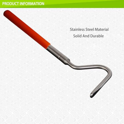 24 Inch Snake Hook Extendable Stainless Steel Handing Tool Reptile Grabber Snake Catcher