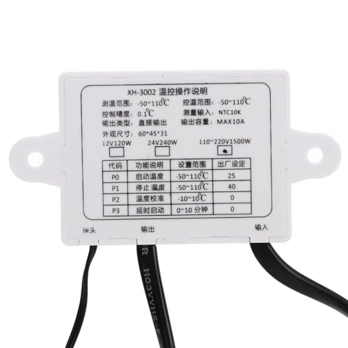 Digital Temperature Controller Thermostat Switch 1500W 0.1℃