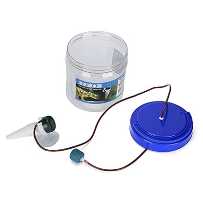 Reptile Water Dripper Humidifier DIY Plants Irrigation System Easy Control Drip Rate for GeckosLizardsChameleons in 23.6in Tube Length Plasic Material