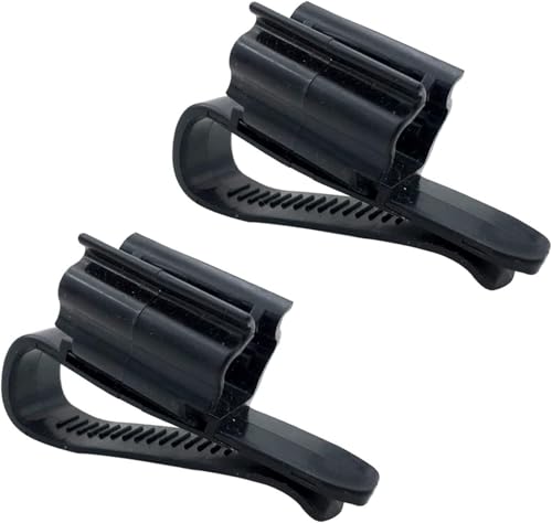 2Pcs Fish Tank Mounting Clip, Adjustable Water Pipe Hose Holder for 0.31"-0.62" Diameter Aquarium Tube, Aquarium Air Pump Accessories (Black) - color: Black