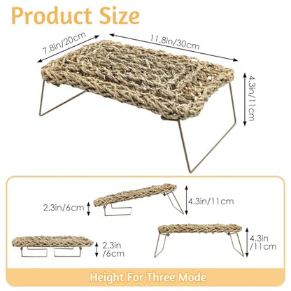 BNOSDM Reptile Hammock Bearded Dragon Bed Basking Platform Tank Accessories - color: 1PCS Hammock
