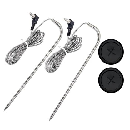 2-Pack Temp Meat Probe Replacement for Pit Boss Pellet Grills and Smokers, 3.5 mm Plug Thermometer Probes ，Compatible with Pit Boss Series Pellet Grill - size: Meat Probe