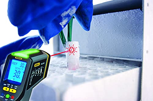 General Tools Infrared Thermometer #IRTC50, -40° to 428° F, Tricolor Light Panel, Scanner - style: 8 in 1