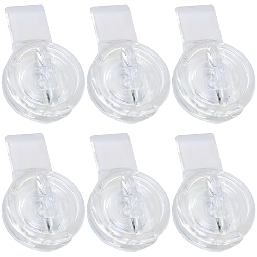 6PCS Acrylic Door Buckle Tongue Lock 1.89 x 1.18 x 0.7in Pet Cage Lock Latch Transparent Hinge Buckle Sliding Door Hasp Door Latch Door Locks
