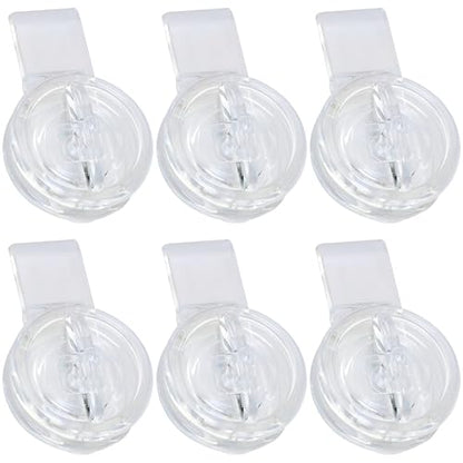 6PCS Acrylic Door Buckle Tongue Lock 1.89 x 1.18 x 0.7in Pet Cage Lock Latch Transparent Hinge Buckle Sliding Door Hasp Door Latch Door Locks
