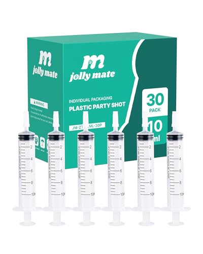 30 Pack 10ml Oral Syringes for Liquid without Needle Individually Wrapped | 10cc, with cap, clear scale, non-slip bottom for pet feeding, liquid dispensing, scientific labs, plant cultivation, crafts - style: 10ml