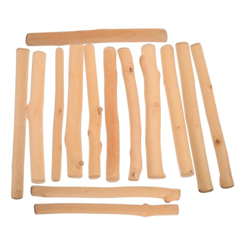 EXCEART Natural Drift Wood Pieces 12Pcs for DIY Crafts Rustic Vase Filler Beach Decor Wedding Table Centerpiece Decoration Wood Branches - size: 15.00X1.50X1.50CM
