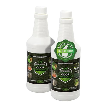 ZERO WASTE USA Odor Eliminator Ultra Concentrate - 64 Fl Oz | Commercial Strength Multi-Purpose Enzyme Cleaner - Eliminates odors from Any Organic Matter - Makes up to 16 Gallons - size: 64 Fl Oz (Pack of 1)