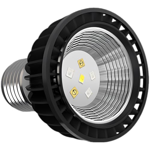 Reptile Light Bulb UVB 5.0, 3W Full Spectrum UVA UVB Light for Reptiles, E27 Base, Aluminum Shell, Low Power Consumption, Vitamin D3 Synthesis, 2.8 x 2.4 x 2.4 in