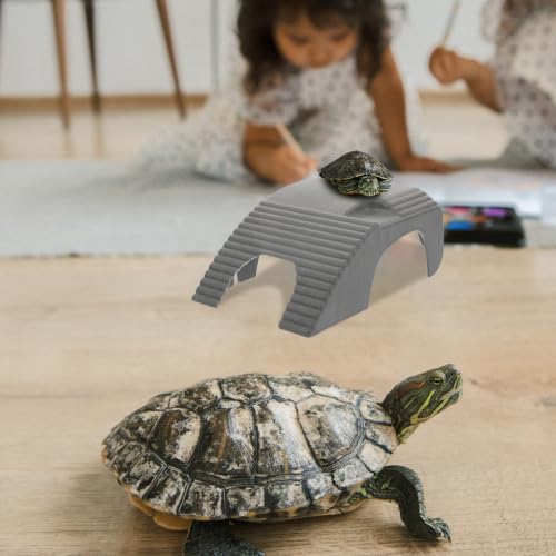 MAGICLULU 2pcs Turtle Basking Platform for Turtle Tank and Aquarium, Environmental-Friendly Abs Plastic Reptile Dock, Floating Climbing and Resting Ramp Accessories