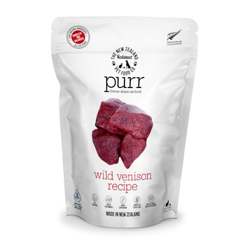 The New Zealand Natural Pet Food Co. Purr Wild Venison Freeze Dried Recipe - size: 9.9 Ounce (Pack of 1)