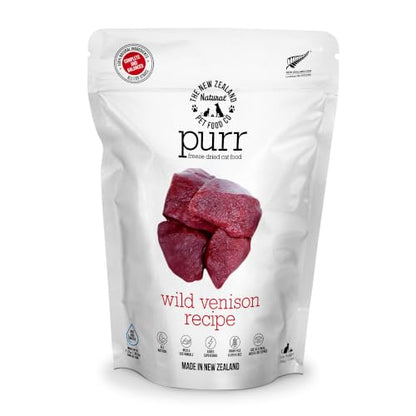 The New Zealand Natural Pet Food Co. Purr Wild Venison Freeze Dried Recipe - size: 9.9 Ounce (Pack of 1)