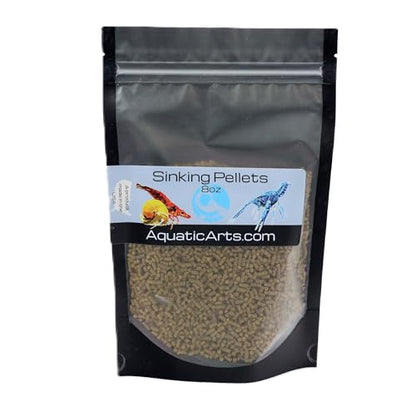 Aquatic Arts Sinking Pellets (.5 lb Spirulina Tabs) Freshwater Fish Food (Cichlid Tetra) | Shrimp Pellets | Aquarium Snail Food (Nerite Trapdoor Ramshorn) | Crayfish Food | Hermit Crab Food and More