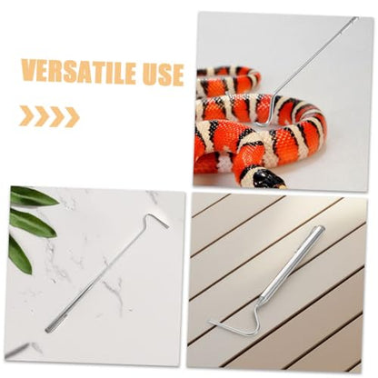 WOONEKY Stainless Steel Retractable Snake Hook Extendable Grabber for Reptile Handling Easy to Use Tool for Herpetologists and Wildlife Enthusiasts Portable Design for Outdoor Activities