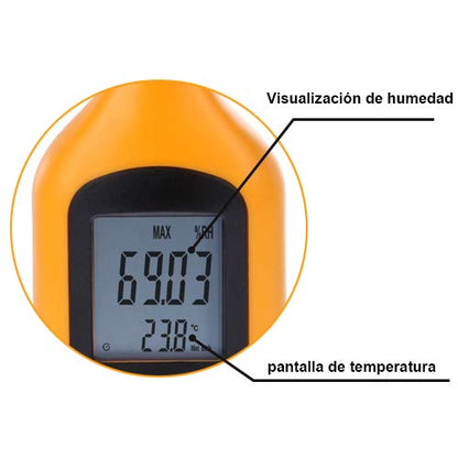 Mengshen® Digital Temperature and Humidity Meter | Dew Point Measurement, Wet Bulb Temperature, Battery Included