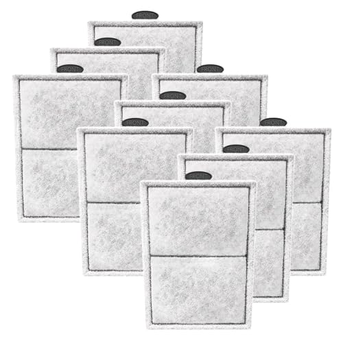 Pryitier 9 Pack PF-L Filter Cartridges Replacement Fish Tank Refill with Zeolite Compatible with PF20, PF30, PF40 and PF75 Power Filters - size: 9 Pack