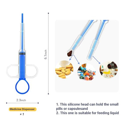 Kitten Bottle Feeding Kit, Newborn Nursing Bottle with Silicone Nipples, 10 FR Feeding Tube, Pet Pill Shooter, Aspirator Bulb, Small Animal Feeding Supplies for Kittens, Puppies, Rabbits, Squirrels