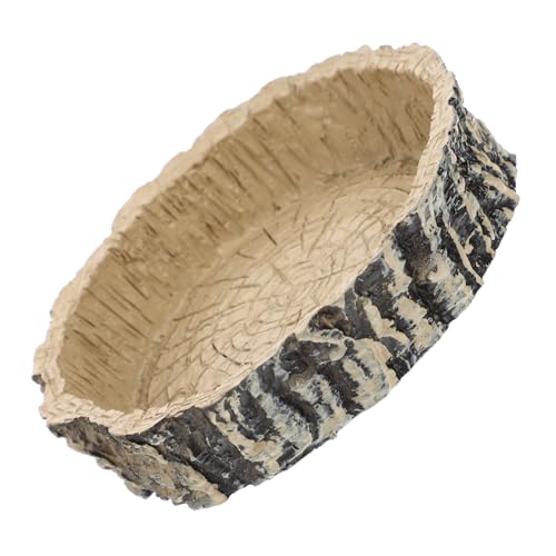Crawling Pet Food Storage Basin Reptile Water Feeder Tortoise Food Container Habitat Accessory