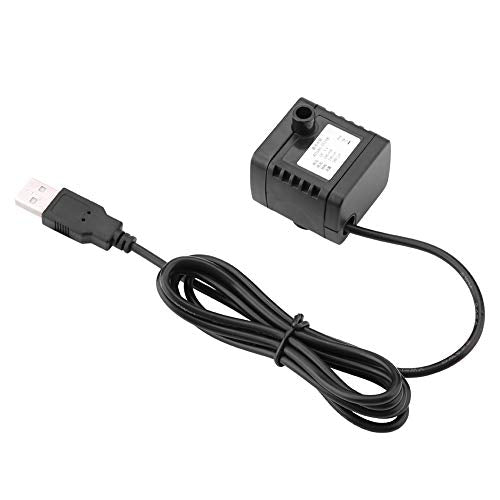 USB Aquarium Pump Submersible 5V DC Fish Tank Water Pump 180L/h Quiet Pond Fountain Pump for Small Aquariums & Terrariums