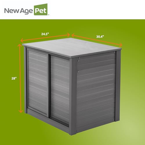 New Age Pet ECOFLEX 30" Small Versa Stand, Standard Height Cabinet for Reptile & Small Animal Habitat, Lounge in Grey - color: Grey, size: Small