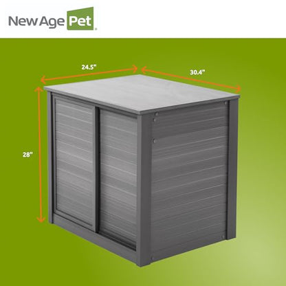 New Age Pet ECOFLEX 30" Small Versa Stand, Standard Height Cabinet for Reptile & Small Animal Habitat, Lounge in Grey - color: Grey, size: Small