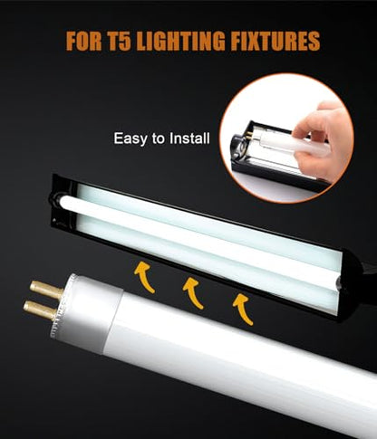 3 Pack 12 Inch T5 Reptile UVB Light Tube 8W 10.0 UVA UVB Reptile Bulb Tropical Desert Habitat Lamp for Reptiles Amphibians Pets - size: 10.0 UVB 3-Pack
