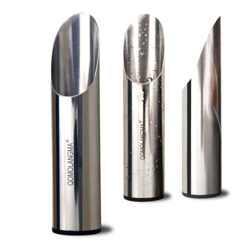 Small Stainless Bonsai Soil Scoop - Garden Handle Scooper for Transplanting, Potting, Digging & Plant Care, Gardening Trowel Tool for Long-Term, Plant Lover Gifts for Women Gardener/ 2 Pcs - color: SV-2