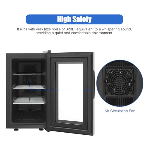 Reptile Incubator, 6.08Gal Portable Scientific Lab Incubator Digital Incubators Cooling Small Reptiles Eggs Temperature Control with LED Display & 3 Tier Removable Shelves for Hatching Chicks
