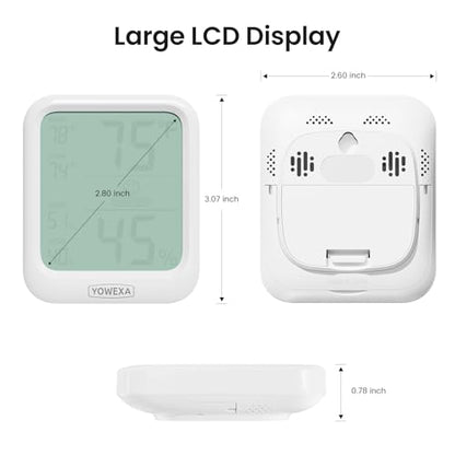 Room Thermometer Indoor, Digital Hygrometer Humidity Meter | Room Thermometer, Humidity Monitor, Easy-to-Read Display, Comfort Indicator, Max/Min Records, 10s Refresh, Tabletop