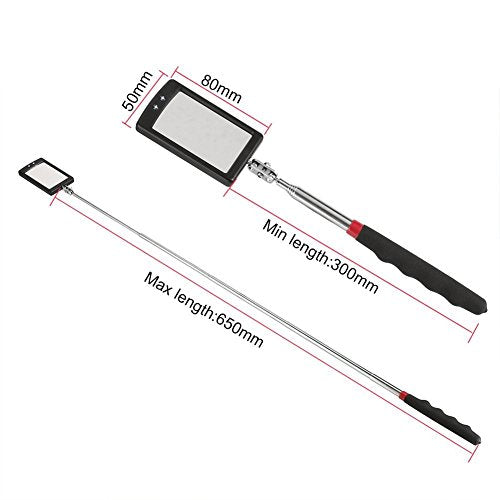 Telescoping Lighted Inspection Mirror，Telescoping LED Lighted Flexible Inspection Mirror 360 Swivel for Extra Viewing - style: Model-1