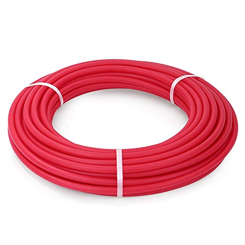 30ft Red 1/4 Inch O.D. RO Tubing at 70°F-120PSI to 150°F-60PSI NSF Certified CCK 1/4" Flexible water pipes 1/4-inch Plastic Tubing(10)