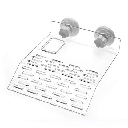 Large Size Acrylic Turtle Basking Platform, Fish Tank Aquarium Platform, Tortoise Resting Terrace with 3PCS Suction Cups