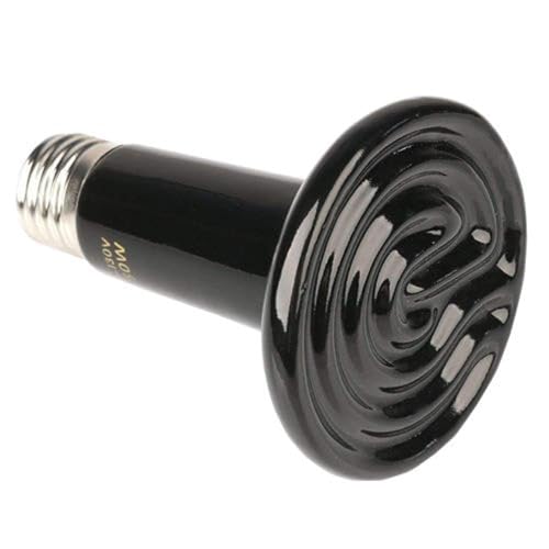 Exotic Nutrition Ceramic Heat Emitter - Heat Source for Small Mammals, Birds, Reptiles, and Amphibians (100 Watt) - style: 100 Watt