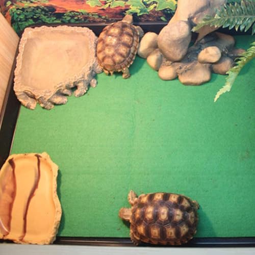 Reptile Terrarium Liner, Reptile Carpet, Reptile Mat, Terrarium Substrate Liner, Carpet Bedding for Reptile Tank, Reptile Cage Mat for Lizard Bearded Dragon Gecko Snake Tortoise, Reptile Supplies - size: 60x40cm