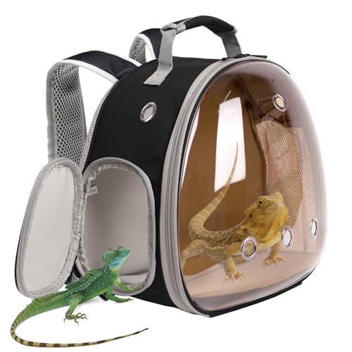 Guinea Pig Carrier, Guinea Pig Backpack with Clear Bubble Window (Black-Polarize, Backpack) - color: Black-Polarize